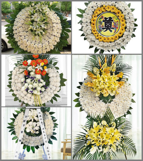 广东广州市花都区花山镇福源村花圈速递